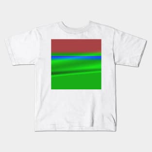 red blue green texture art Kids T-Shirt